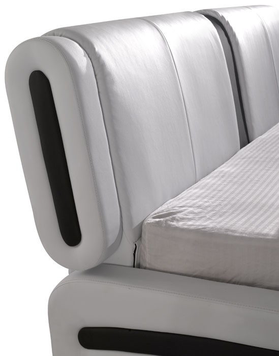 Polsterbett weiss komplett bett 140x200 lattenrost matratze ...