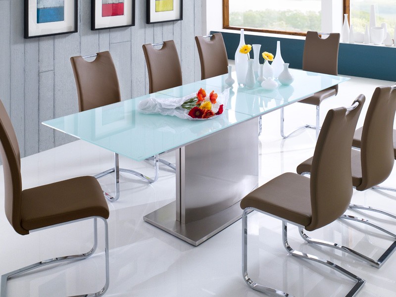 Esszimmer glastisch ausziehbar: glastische esstisch glas ausziehbar.