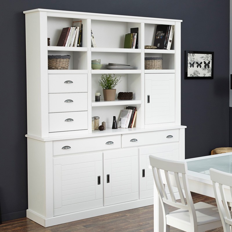 {Esszimmerschrank landhausstil
86} Buffetschrank Esszimmerschrank weiß, 165x206x46cm, Vitrine ... | {Esszimmerschrank landhausstil
86}