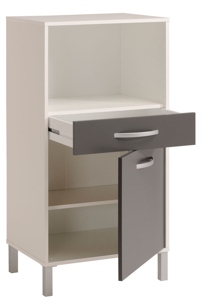 küchenschrank opika 1 60x118x43 cm weiß grau schrank beistellschrank wohnbereiche küche Küchenzeile Highboard ~ küchenschrank opika 1 60x118x43 cm weiß grau schrank beistellschrank wohnbereiche küche