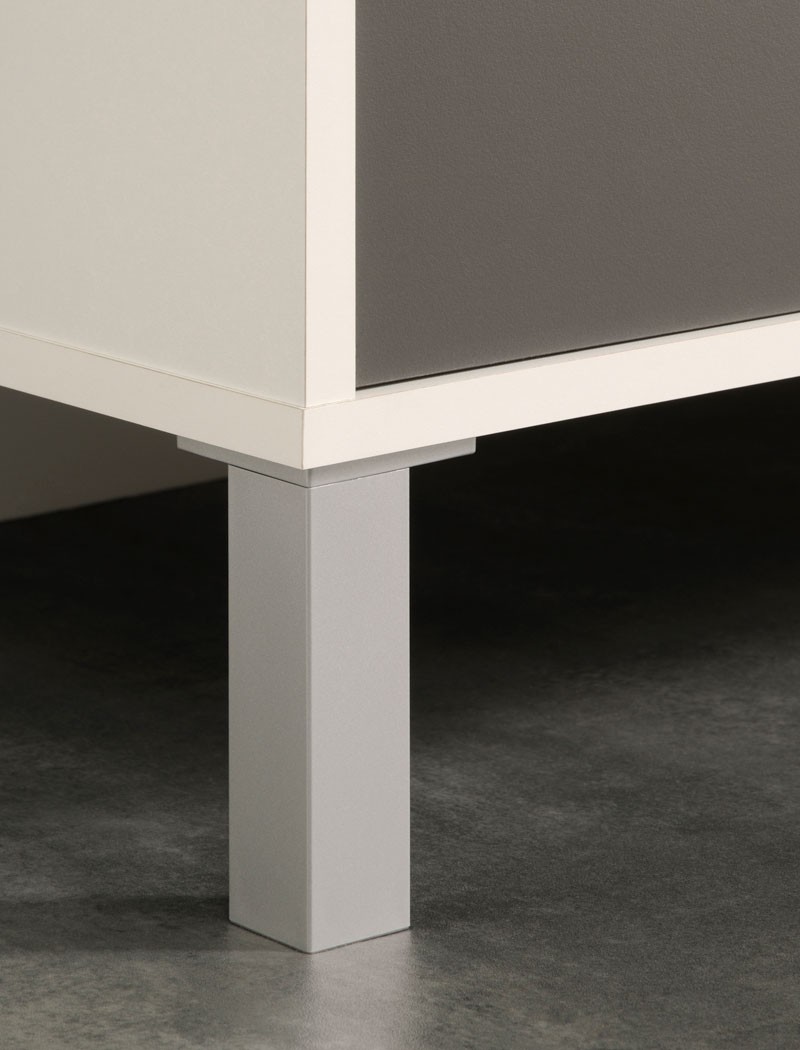 Küchenschrank opika 4 80x185x43 cm weià grau schrank highboard ...