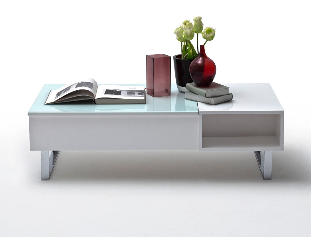 Couchtisch 120x60x35 Weiß Hochglanz Sofatisch Wohnzimmertisch Artikelmerkmale
