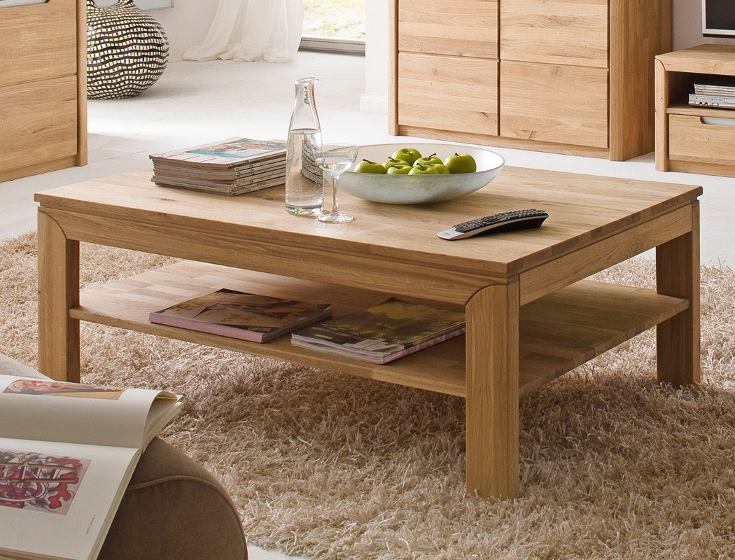 Couchtisch pisa 15 eiche bianco massiv sofatisch beistelltisch ...