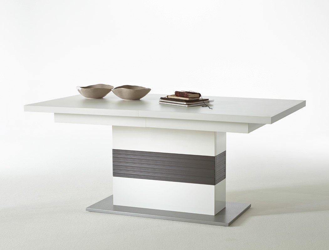 Esszimmer travis 41 weià hochglanz 6 teilig esstisch sideboard ...
