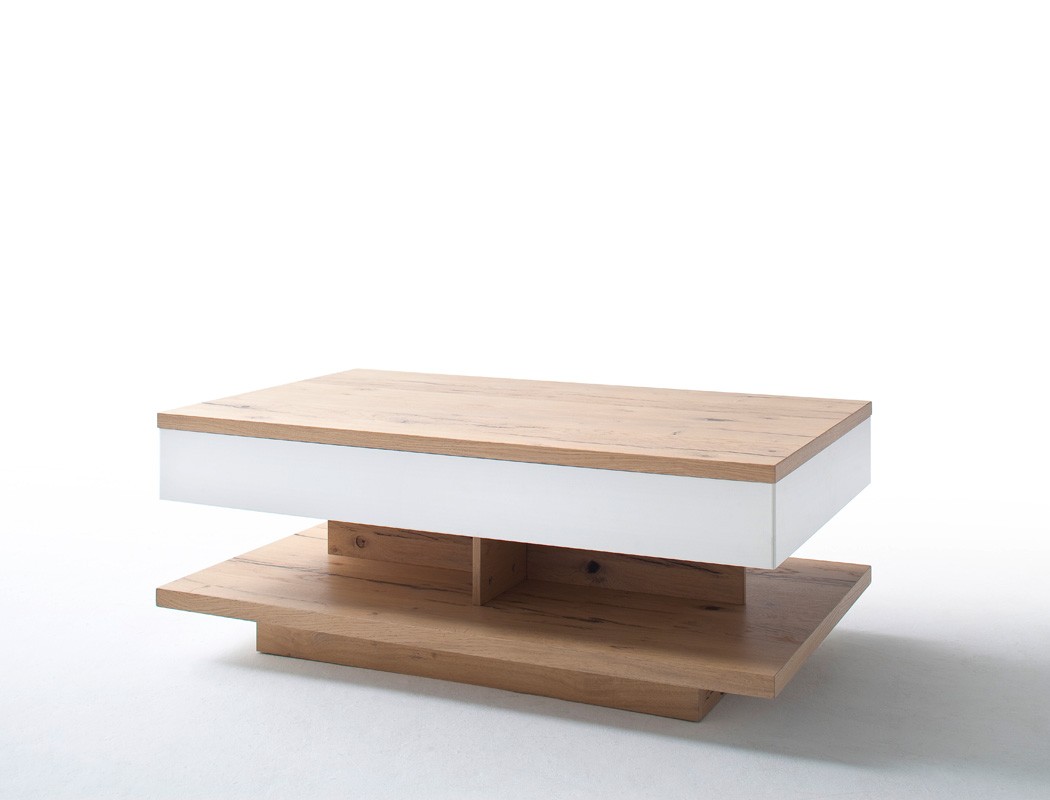 Couchtisch weià crack eiche 115x70x45 cm sofatisch tisch ...