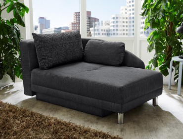 Recamiere Rocco 149x90 Anthrazit Ottomane Schlafsofa Couch Recamiere Rocco 149x90 Anthrazit Ottomane Schlafsofa Couch Bettkasten