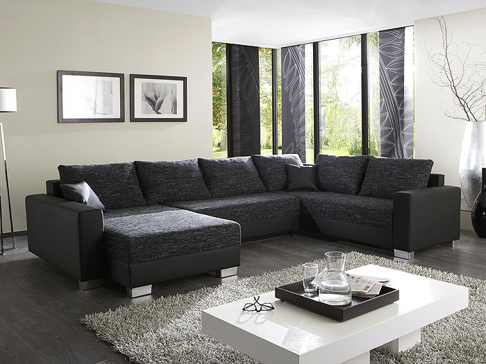 Wohnzimmer schwarz weià lila: wandfarbe schwarz beispiele für ...