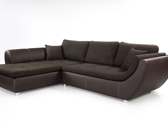 Luxus Gartenmobel Teak : Wohnlandschaft Avery, 287x196cm, Webstoff braun, Kunstleder braun Sofa Luxus Gartenmobel Teak : Wohnlandschaft Avery, 287x196cm, Webstoff braun, Kunstleder braun Sofa