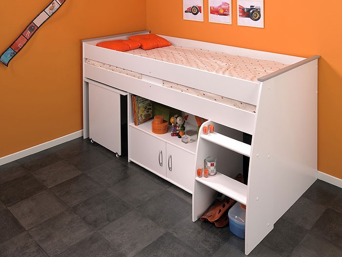 Hochbett und jugendbett im ~ hochbett kim kinderbett spielbett ...