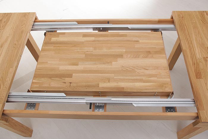 Esstisch 160-310cm Kernbuche lackiert ausziehbar Holz ...
