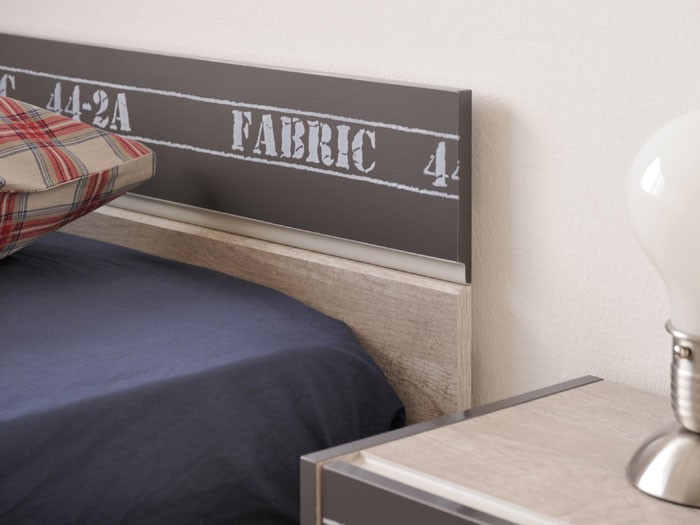 Jugendzimmer fabien 1, esche grau, schrank bett nako kommode ... Bett wie schrank