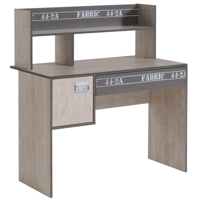 Wellembel gmbh teenio schreibtisch mit regal wildeiche fr ...