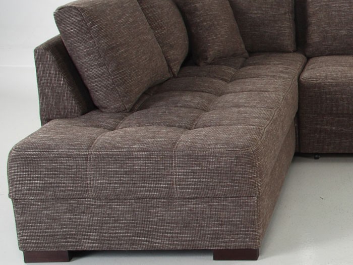 ~ Wohnlandschaft Antigua braun 357x222x162, Bettfunktion Sofa Couch Wohnlandschaft Braun Strukturstoff ~ Wohnlandschaft Antigua braun 357x222x162, Bettfunktion Sofa Couch