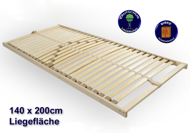 Jugendbett Bett 140x200 Weiss Lattenrost Matratze