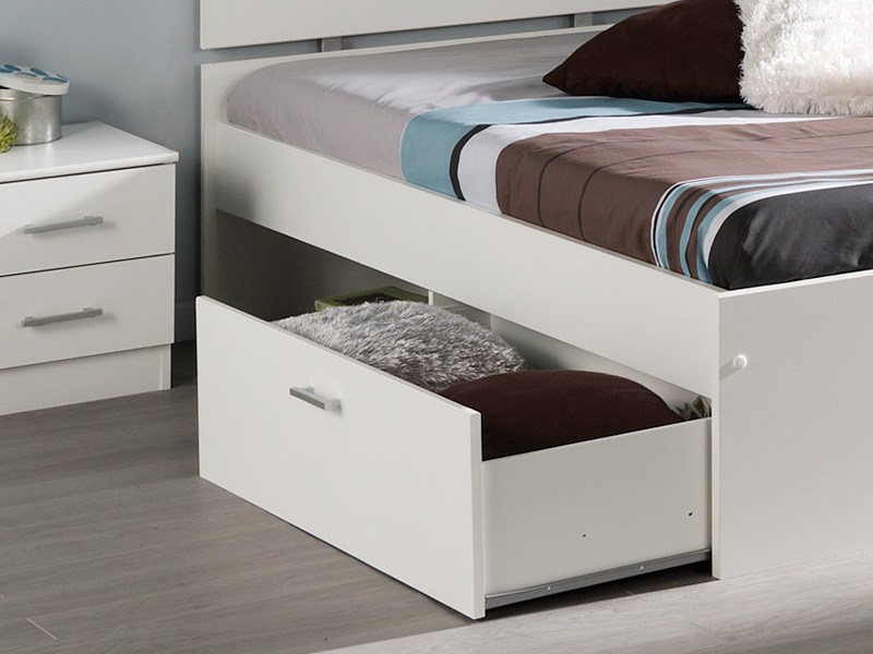 Jugendbett inaco, weiÃ, verschiedene gröÃen, bett bettkasten ... Schlafzimmer betten mit bettkasten