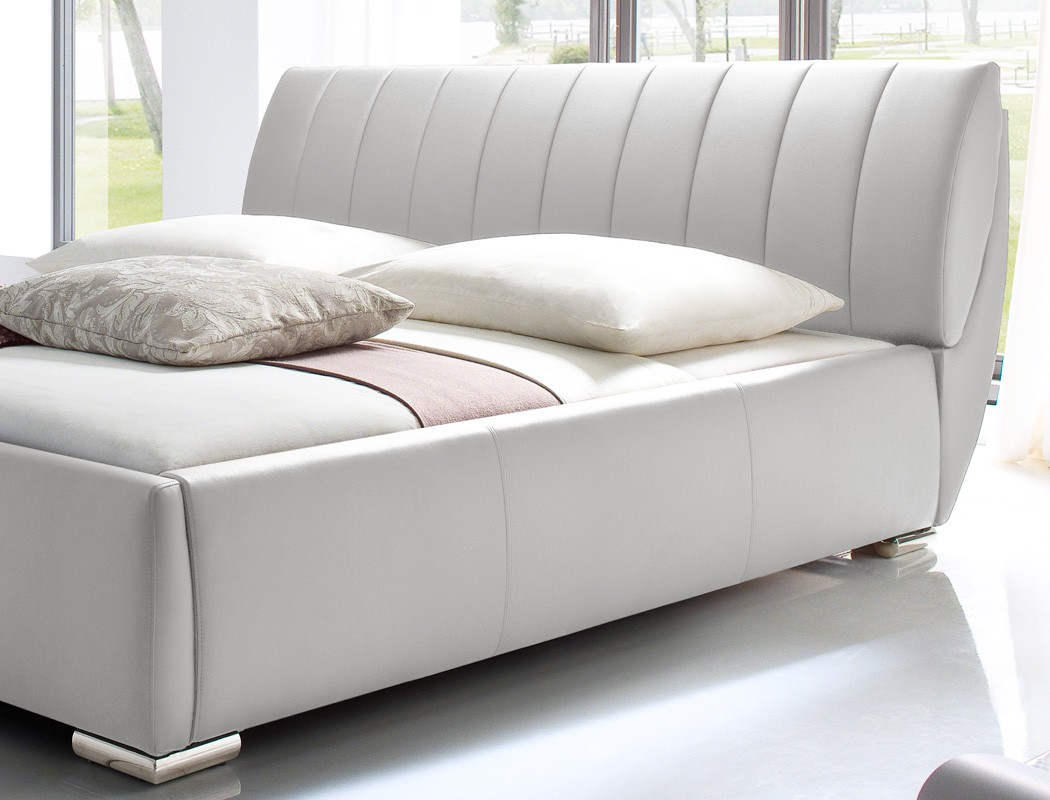 Polsterbett 180x200 bett weià mit bettkasten und lattenrost ...