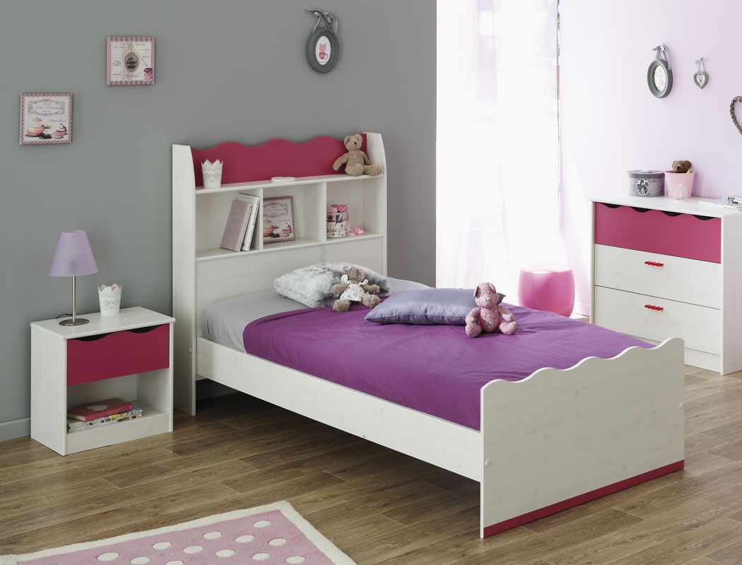 Nachtkonsole lilan 7 weià pink nachttisch nachtschrank ...